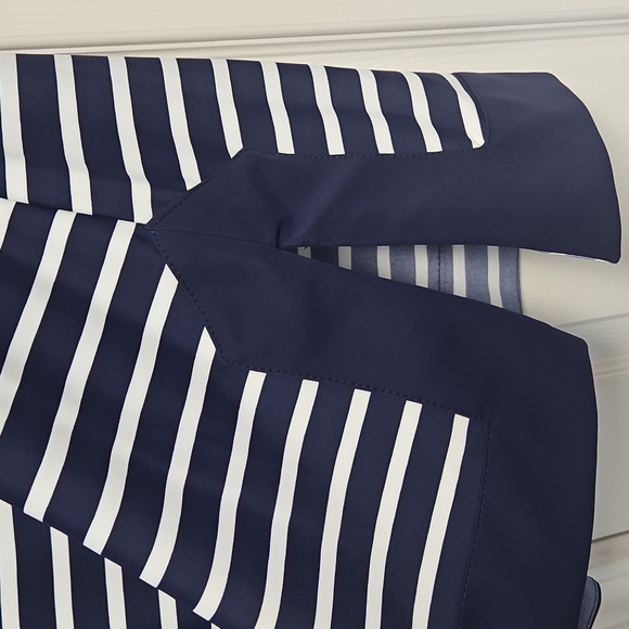 Jude Connally 3/4 Sleeve Timeless Tunic: Navy And White Stripe: Size- XS - Picture 9 of 16